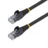StarTech.com Kat6 Ethernetové kabely, Černá, Nízko dýmivý bezhalogenový 0.5 m, typ pláště: Nestíněný StarTech.com Kat6 Ethernetové kabely, Černá, Nízko dýmivý bezhalogenový 0.5 m, typ pláště: Nestíněný