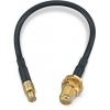 Koaxiální kabel, řada: MCX, SMA RG174, Černá Polytetrafluorethylén, vnější průměr: 2.7 mm OD 152.4 mm 50 Ω Wurth Koaxiální kabel, řada: MCX, SMA RG174, Černá Polytetrafluorethylén, vnější průměr: 2.7 mm OD 152.4 mm 50 Ω Wurth