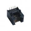 Telefonní zásuvka RJ-45 8P8C, vývody 90°, pozlacená Telefonní zásuvka RJ-45 8P8C, vývody 90°, pozlacená