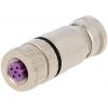Kulatý konektor, počet kontaktů: 5, Kabel, velikost: M12 HARTING, pohlaví kontaktu: Vnitřní, orientace těla: Rovný Kulatý konektor, počet kontaktů: 5, Kabel, velikost: M12 HARTING, pohlaví kontaktu: Vnitřní, orientace těla: Rovný