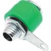 RS PRO Zásuvka na banánky, 4 mm, 30V, 19A, Zelená, Vnitřní Pájecí, materiál kontaktu: Mosaz, délka: 15 mm, pokovení RS PRO Zásuvka na banánky, 4 mm, 30V, 19A, Zelená, Vnitřní Pájecí, materiál kontaktu: Mosaz, délka: 15 mm, pokovení