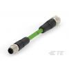 TE Connectivity Cat5e Ethernetové kabely, řada: TAD14541111-001, Zelená, Polyvinylchlorid, 250V 500 mm 4, typ pláště: