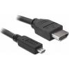 Delock HDMI kabel Zástrčka HDMI-A, Zástrčka HDMI Micro-D 3 m černá 82663 4K UHD, pozlacené kontakty HDMI kabel Delock HDMI kabel Zástrčka HDMI-A, Zástrčka HDMI Micro-D 3 m černá 82663 4K UHD, pozlacené kontakty HDMI kabel