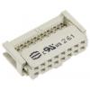 HARTING Konektor IDC, řada: SEK 18 Vnitřní, rozteč: 2.54 mm, počet kontaktů: 16, počet řad: 2, Kabel, IDC, orientace HARTING Konektor IDC, řada: SEK 18 Vnitřní, rozteč: 2.54 mm, počet kontaktů: 16, počet řad: 2, Kabel, IDC, orientace