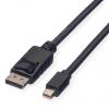 Roline, A: Vnější Display Port, B: Vnější Mini DisplayPort DisplayPort Kabely 2 m Roline, A: Vnější Display Port, B: Vnější Mini DisplayPort DisplayPort Kabely 2 m