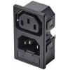 TRU COMPONENTS TC-10088376 IEC zástrčka C13/C14 C14 zástrčka, vestavná... TRU COMPONENTS TC-10088376 IEC zástrčka C13/C14 C14 zástrčka, vestavná...