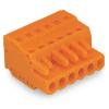 WAGO Svorka PCB, řada: 231, rozteč: 5.08 mm, počet řad: 1, počet kontaktů: 4, Oranžová