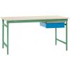 Manuflex BB5231.6011 Kompletní servírovací stolek základní stacionárně s Melamin-Platte + jednotlivé zásuvky, Šxhxv: 1000 x 800 x 780 mm rezedově zelená (RAL