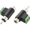 TRU COMPONENTS cinch adaptér cinch zástrčka - cinch zásuvka, šroubovací 1 ks