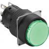 Schneider Electric Tlačítkový spínač, řada: Harmony IP65 SPST Osvětlené 16 mm Zelená
