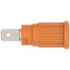 Schützinger bezpečnostní lisovaná zásuvka 4 mm oranžová 1 ks Schützinger bezpečnostní lisovaná zásuvka 4 mm oranžová 1 ks