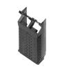 Electronics housings, OMNIMATE Housing - series CH20MBlack, Side element, Width: 45 mm Electronics housings, OMNIMATE Housing - series CH20MBlack, Side element, Width: 45 mm