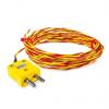 Termočlánek s odkrytým spojem ANSI 2 m kabel typ K Skelné vlákno 2 m sonda, 0 °C 1 mm na 700 °C RoHS Compliant, ANSI RS