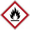 Brady Štítek požární bezpečnosti, Polyester, Černá, Červená (RAL 3001-GL), Zelená, Žlutá, Modrá Flammable ASTM D 1000,