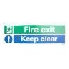 RS PRO Štítek požární bezpečnosti, Vinyl, Bílá, Zelená Fire Exit Keep Clear No Angličtina Samolepicí RS PRO Štítek požární bezpečnosti, Vinyl, Bílá, Zelená Fire Exit Keep Clear No Angličtina Samolepicí