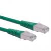 Roline Kat6 Ethernetové kabely, řada: 21.15, Zelená, Polyvinylchlorid 5 m, typ pláště: S/FTP Stíněný