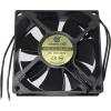 Ventilátor 80 × 80 × 25 mm Caishu-fan, 20–230 V AC/DC, 4 W Ventilátor 80 × 80 × 25 mm Caishu-fan, 20–230 V AC/DC, 4 W