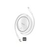 Kabel BASEUS Free2Pull USB-C/Lightning 1m White 20W Kabel BASEUS Free2Pull USB-C/Lightning 1m White 20W