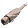Adaptér JACK 6,3 mm vidlice mono → XLR zásuvka 3pin Adaptér JACK 6,3 mm vidlice mono → XLR zásuvka 3pin
