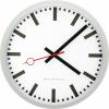 EUROTIME 59530-07 DCF nástěnné hodiny 35 cm , stříbrná, tiché hodiny (bez tikání)