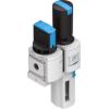 FRL, řada: MSB 6, přípojka portu: 1/2 in G Automatické odvod velikost filtrace 40 μm Festo Integrovaný ukazatel tlaku FRL, řada: MSB 6, přípojka portu: 1/2 in G Automatické odvod velikost filtrace 40 μm Festo Integrovaný ukazatel tlaku