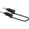 Electro PJP 2211/600V-CD1-50N měřicí kabel banánková zástrčka 50 cm černá 1 ks Electro PJP 2211/600V-CD1-50N měřicí kabel banánková zástrčka 50 cm černá 1 ks