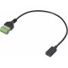 Renkforce USB-C® kabelový adaptér [1x USB-C® zásuvka - 1x Svorka] RF-6443954 30 cm PVC plášť