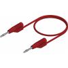 Hirschmann Test & Measurement MVL F 2/50 měřicí kabel lamelová zástrčka 2 mm lamelová zástrčka 2 mm 0.50 m červená 1 ks
