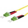 Metz Connect 151P1JAJA20E optické vlákno optické vlákno kabel 2.00 m žlutá [2x zástrčka LC - 2x zástrčka LC] 9/125 µ Singlemode OS2