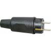 Kopp 179516009 zástrčka PA, guma 230 V černá IP44 Kopp 179516009 zástrčka PA, guma 230 V černá IP44