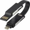Renkforce USB kabelový adaptér [1x USB 2.0 zástrčka A, USB-C® zástrčka - 1x dokovací zástrčka Apple Lightning, USB-C® zástrčka, microUSB zástrčka]