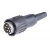 Amphenol Industrial Zástrčka DIN, řada: C 091 B, počet kontaktů: 7, velikost: M16, 300V ac, orientace těla: Rovný, IP40 Amphenol Industrial Zástrčka DIN, řada: C 091 B, počet kontaktů: 7, velikost: M16, 300V ac, orientace těla: Rovný, IP40