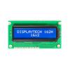 Monochromatický LCD displej, řada: 162H Alfanumerické podsvícení LED Bílá Displaytech Modrá 2 x 16