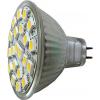 LED žárovka MR16 21× SMD5050, 4 W, 12 V DC, denní bílá 4000 K
