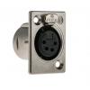 Neutrik Konektor XLR, počet kontaktů: 4, orientace těla: Rovný Vnitřní, pokovení: Stříbro přes nikl, Panel, 50V, Neutrik Konektor XLR, počet kontaktů: 4, orientace těla: Rovný Vnitřní, pokovení: Stříbro přes nikl, Panel, 50V,
