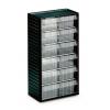 Skladovací jednotka se zásuvkami 12 Šedá Polypropylen 550 mm x 310mm x 180 mm Treston