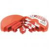Brady, Uzamčení ventilu brány Červená 1 zámek, Polypropylen Uzamčení 9.53 mm Brady, Uzamčení ventilu brány Červená 1 zámek, Polypropylen Uzamčení 9.53 mm