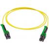Huber+Suhner Optický kabel LC Nízko dýmivý bezhalogenový plášť, B: LC, Žlutá