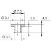 TRU COMPONENTS TC-V5358-203 izolační objímka 1 ks vnější Ø: 7.5 mm, 3.9 mm vnitřní Ø: 3.1 mm TRU COMPONENTS TC-V5358-203 izolační objímka 1 ks vnější Ø: 7.5 mm, 3.9 mm vnitřní Ø: 3.1 mm