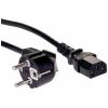 Akyga napájecí kabelový adaptér [1x zástrčka s ochranným kontaktem - 1x IEC C13 zásuvka 10 A] 1.50 m černá