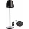 Deko Light 620200 Canis Akumulátorová stolní LED lampa 3.5 W teplá bílá černá