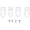 Hammond Electronics 1556FOOTWH-4 Mounting foot plast ABS bílá (d x š x v) 51 x 51 x 5 mm 4 ks