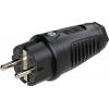PC Electric 0512-ss zástrčka plnogumové 250 V černá IP54 PC Electric 0512-ss zástrčka plnogumové 250 V černá IP54