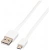 Roline USB kabel USB 2.0 USB-A zástrčka, USB Micro-B zástrčka 1.00 m bílá stíněný 11.02.8761