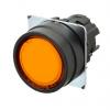 Omron Tlačítkový spínač, řada: A22NZ IP66 Panel Okamžité Osvětlené 22 mm 10A, barva LED: Oranžová