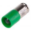 RS PRO Kontrolka barva světla Zelená, objímka žárovky: Miniaturní drážka Jednočipové, průměr: 6 mm, 28V ac/dc