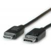 Roline, A: Vnější Display Port, B: Vnější HDMI, Polyvinylchlorid DisplayPort Kabely 2 m