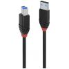 LINDY USB kabel USB 3.2 Gen1 (USB 3.0 / USB 3.1 Gen1) USB-A zástrčka, USB-B zástrčka 10.00 m černá 43227