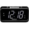 Lenco CR-28BK stolní rádio, FM, AM, FM, USB, funkce alarmu, černá