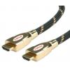 Roline, řada: ROLINE GOLD Vysoká rychlost 1 m, A: Vnější HDMI, B: Vnější HDMI